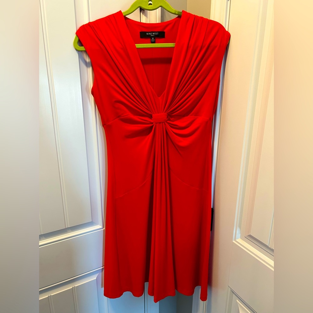 Nine West Orange Dress Size 10